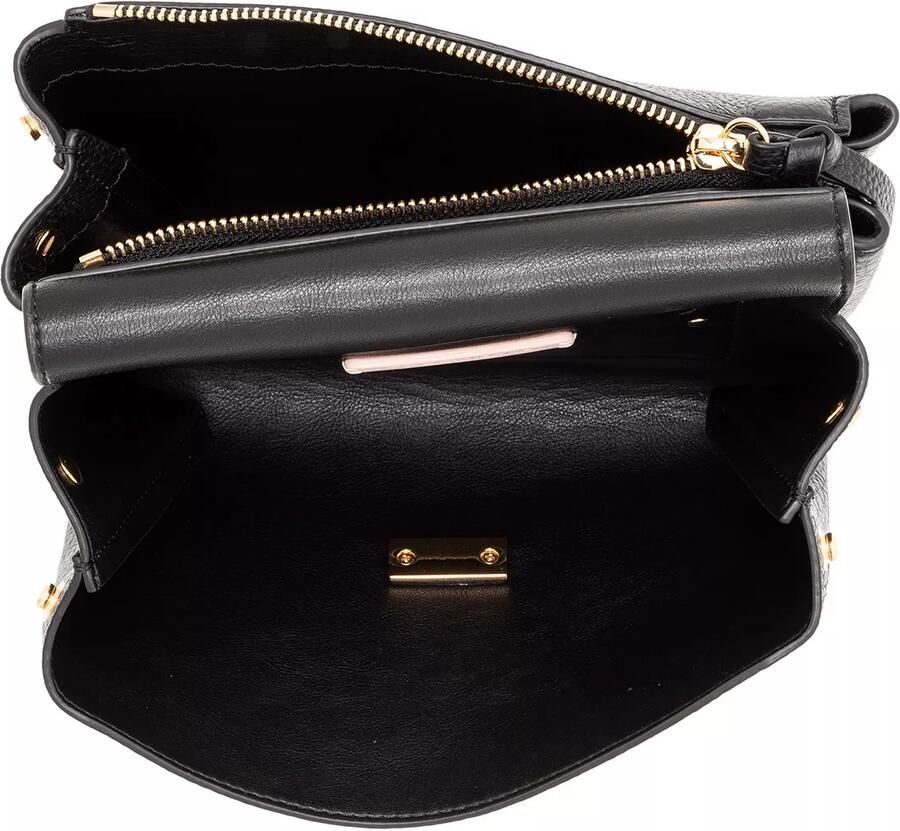 Coccinelle Zwarte Handtas van Pebble Leer met Afneembare Band Black Dames - Foto 2