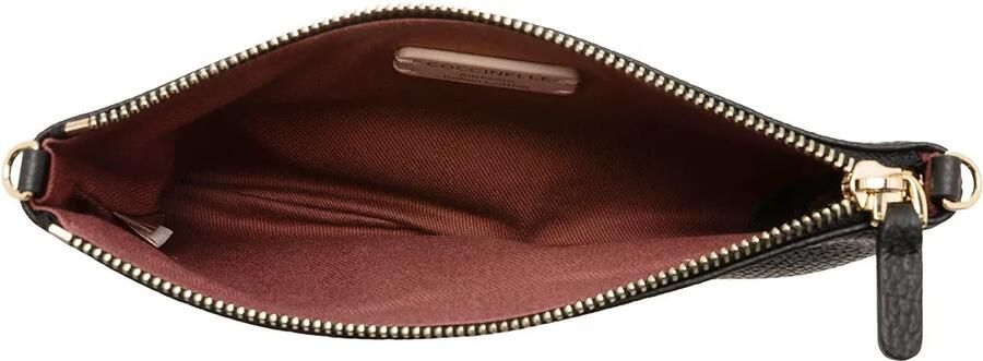 Coccinelle Zwarte Leren Pochette met Afneembare Band Black Dames - Foto 3