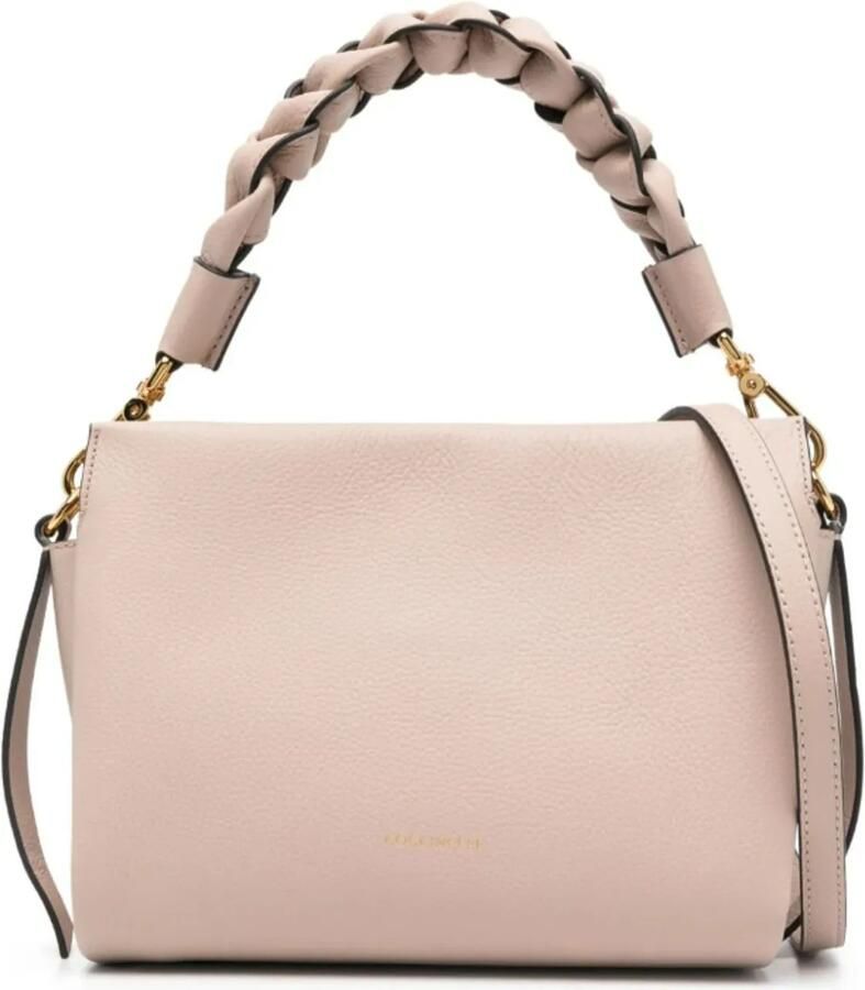 Coccinelle Omzetbare leren tas met gevlochten handvatten Pink Dames - Foto 3