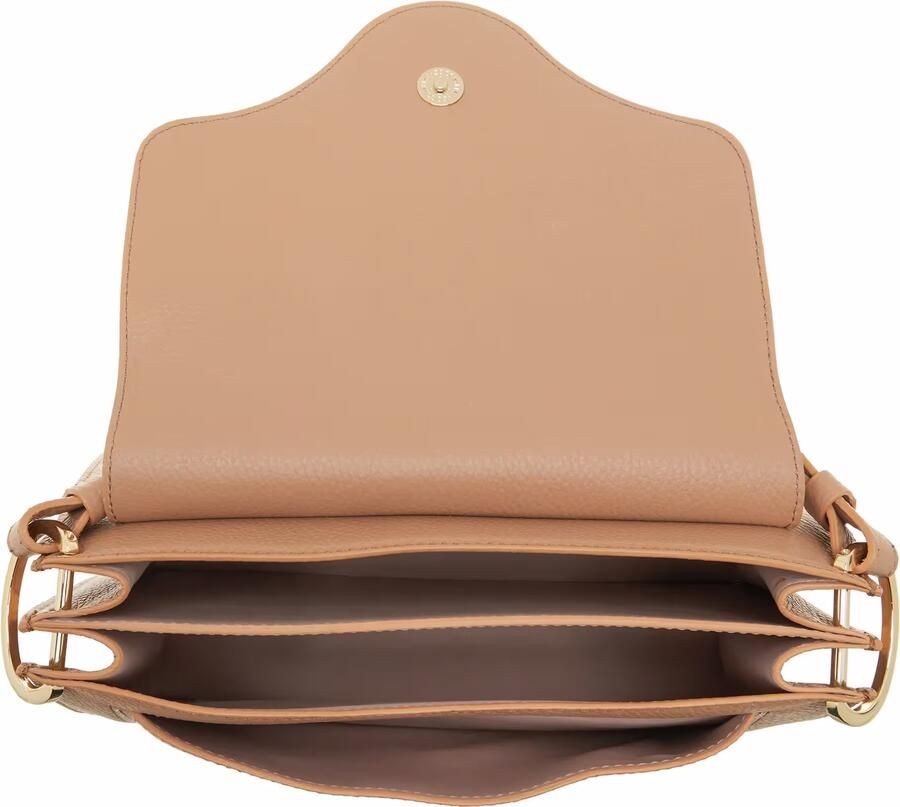 Coccinelle Schoudertas van generfd leer met magnetische klep Beige Dames - Foto 3