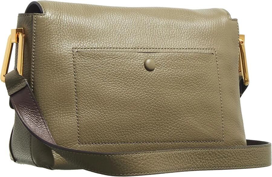 Coccinelle Leren Schoudertas met Gestructureerd Patroon Green Dames