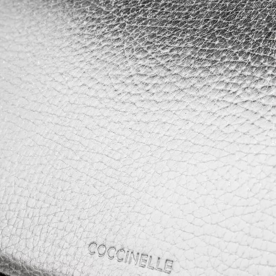 Coccinelle Zilveren Schoudertas met Ritssluiting Gray Dames - Foto 2
