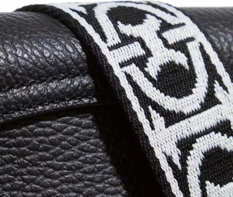 Coccinelle Zwarte Crossbody Tas met Monogram Riem Black Dames - Foto 3
