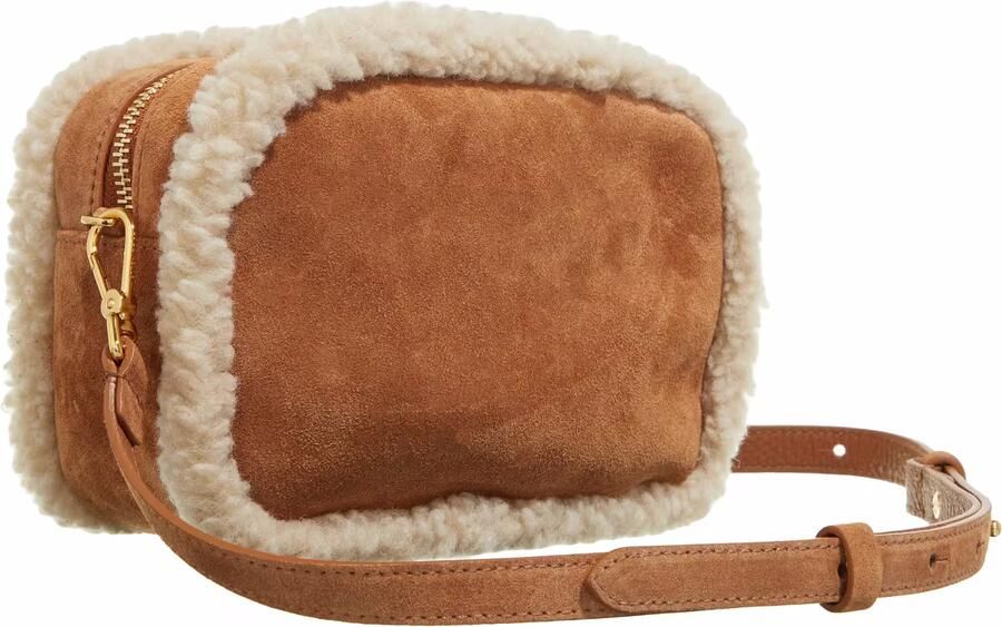 Coccinelle Shearling Eco Tas Herfst Winter Collectie Brown Dames