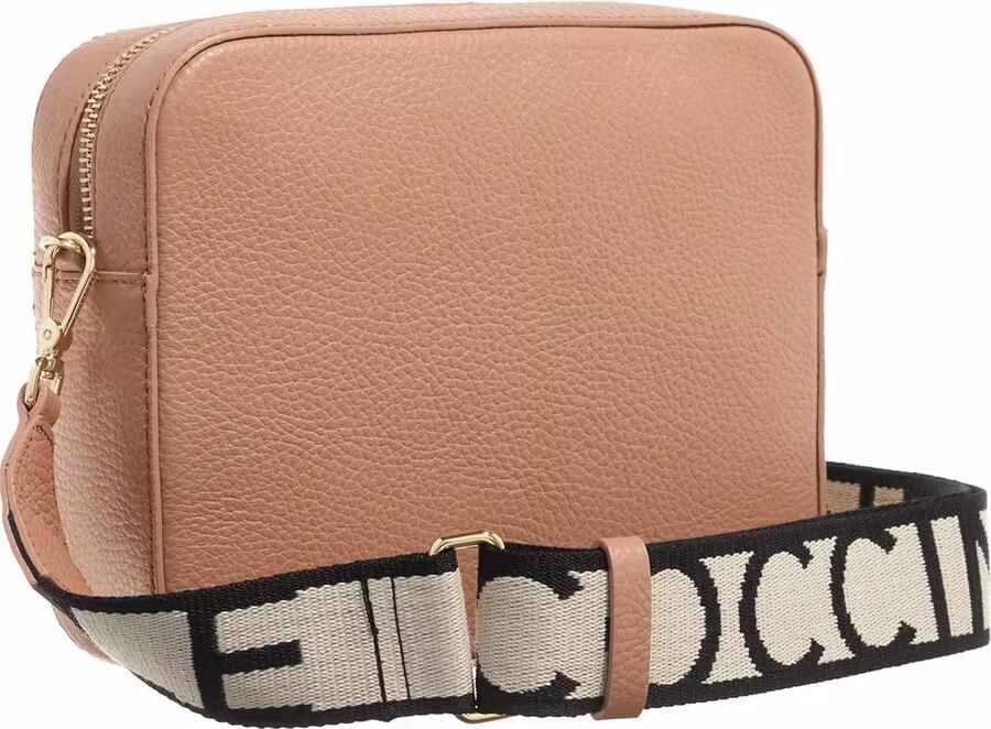 Coccinelle Stijlvolle leren crossbody tas met rits Beige Dames