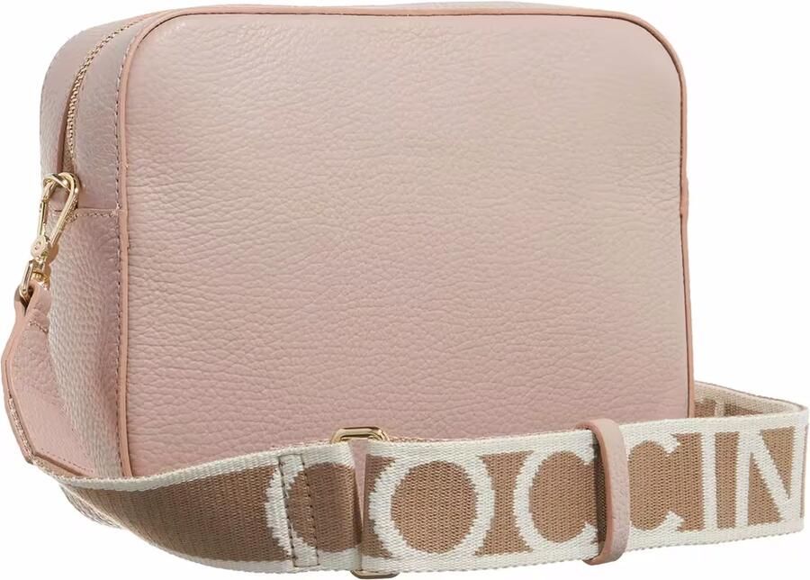 Coccinelle Stijlvolle leren crossbody tas met rits Pink Dames