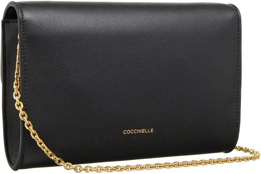 Coccinelle Gouden Ketting Schouderband Tas Black Dames - Foto 8