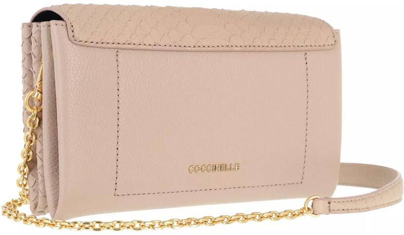 Coccinelle Crossbody bags Arlettis Python Lulula Crossbody Bag in poeder roze