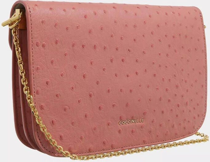 Coccinelle Crossbody bags Beat Ostrich Handbag in poeder roze
