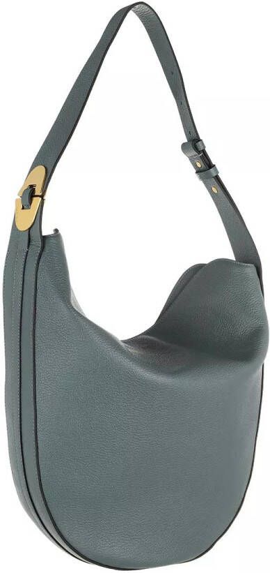 Emporio Armani Stijlvolle Palmellato Schoudertas met Charme Blue Dames