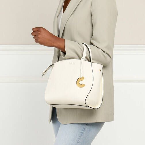 Coccinelle Satchels Concrete Handle Bag in wit