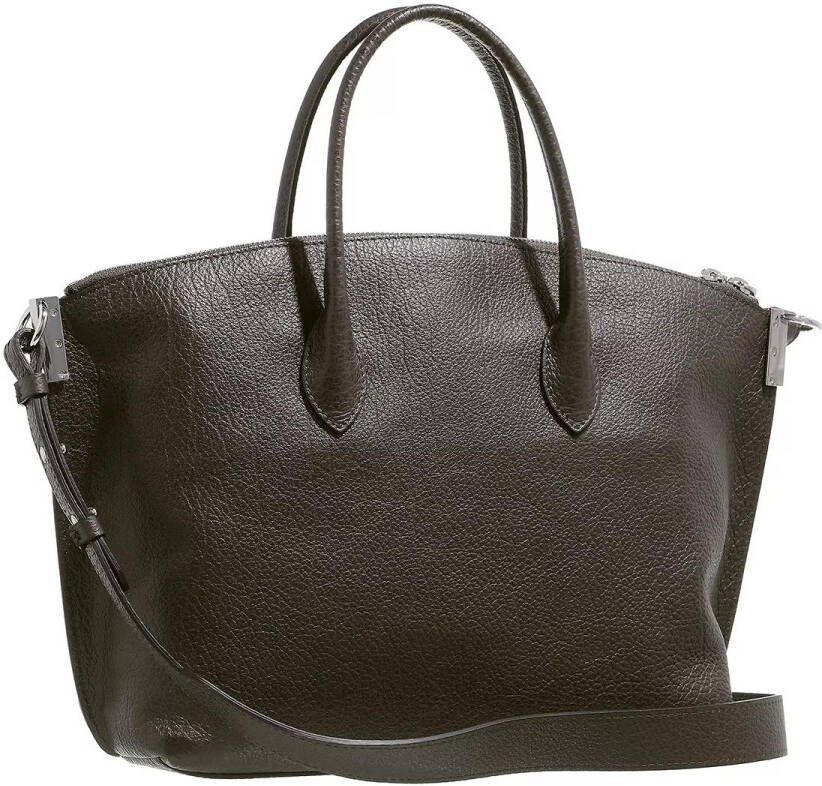 Acne Studios Shoppers Distortion Crossbody Grey Clair Leather in grijs