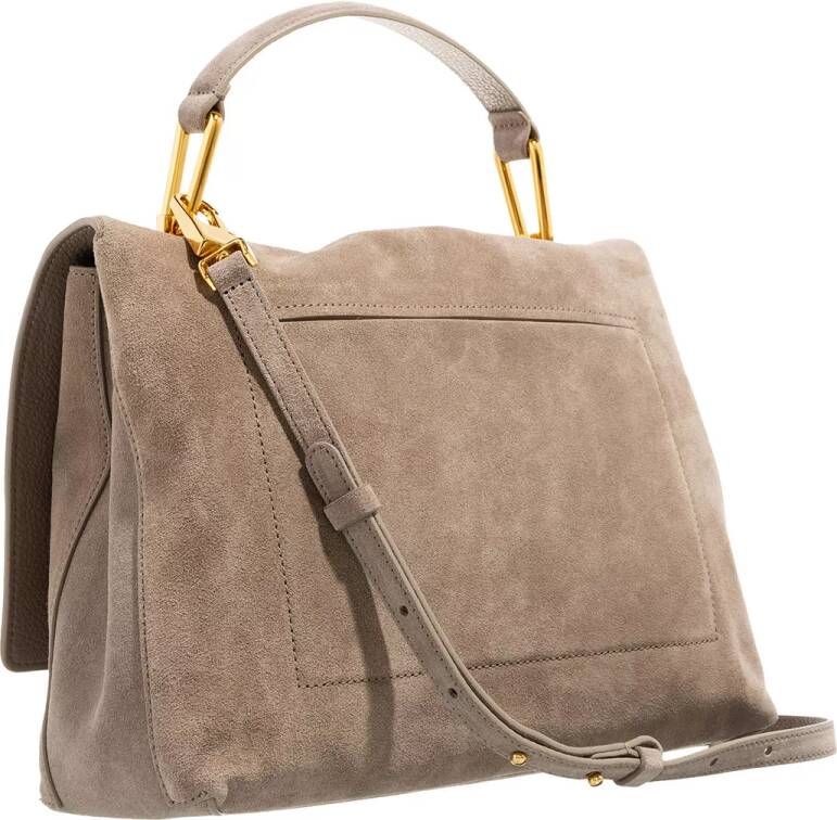 Coccinelle Satchels Liya Suede in taupe