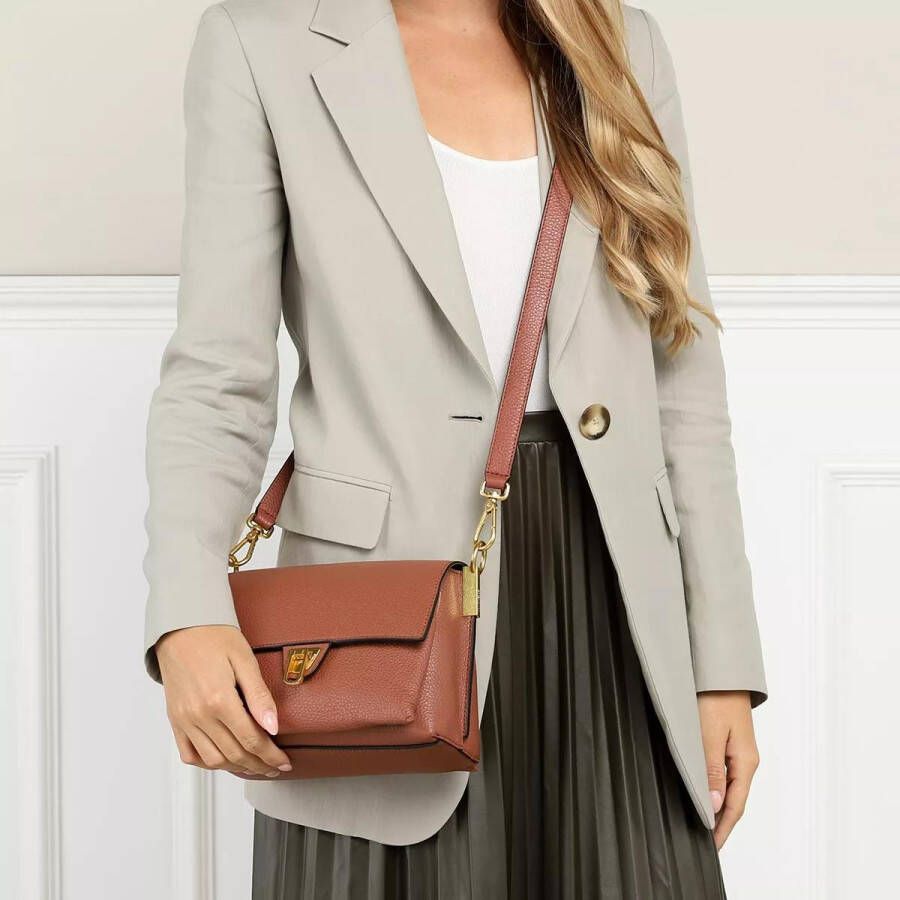 Coccinelle Satchels Marvin Desir Handbag Grainy Leather in bruin