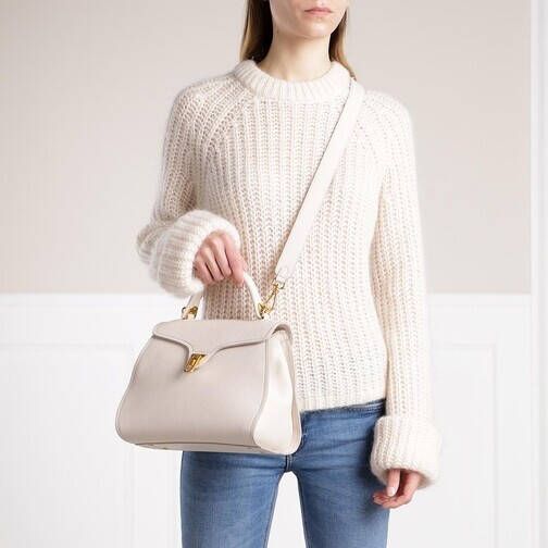 Burberry Shoppers Leather Peyton Crossbody Bag in poeder roze