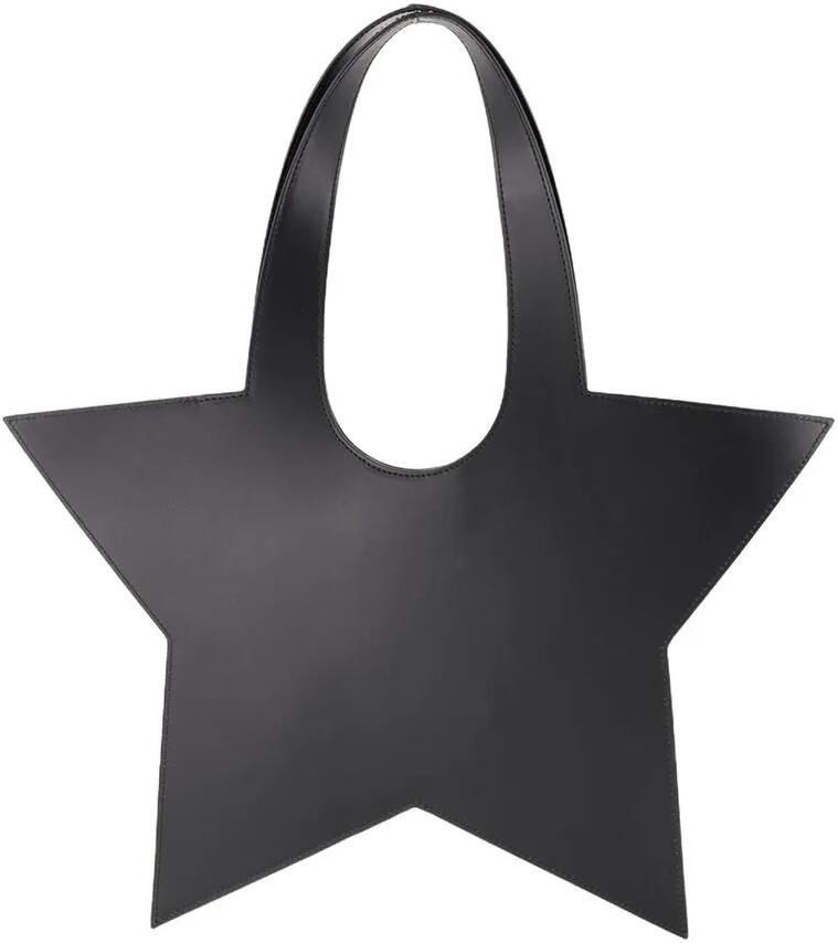 Coperni Shoppers & Totes Mini Star Shopper Bag Leather Black in zwart