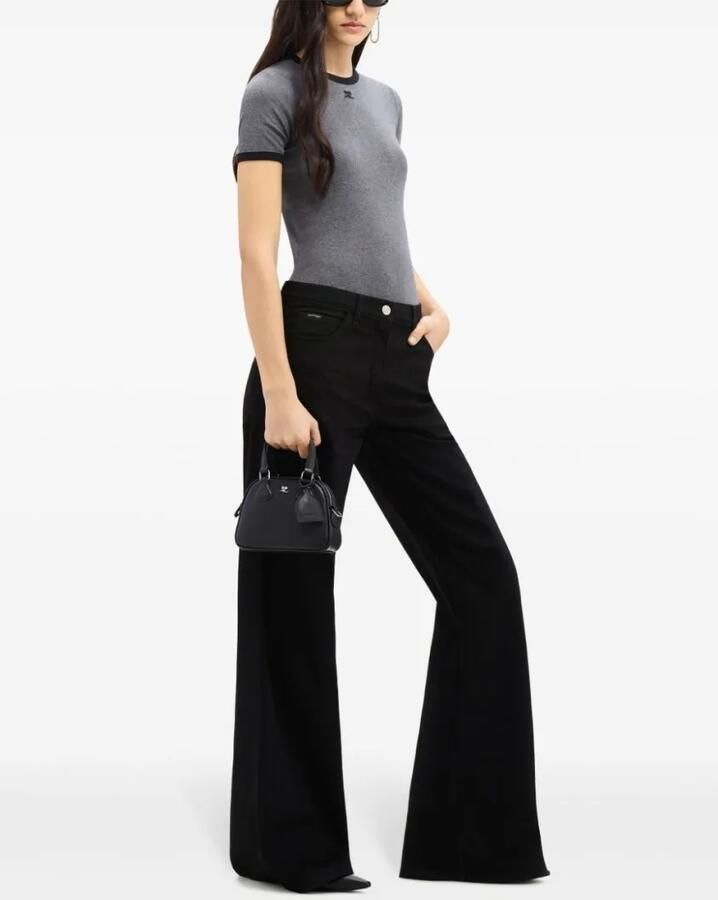 Courrèges Crossbody bags Bora Mini With Logo in zwart