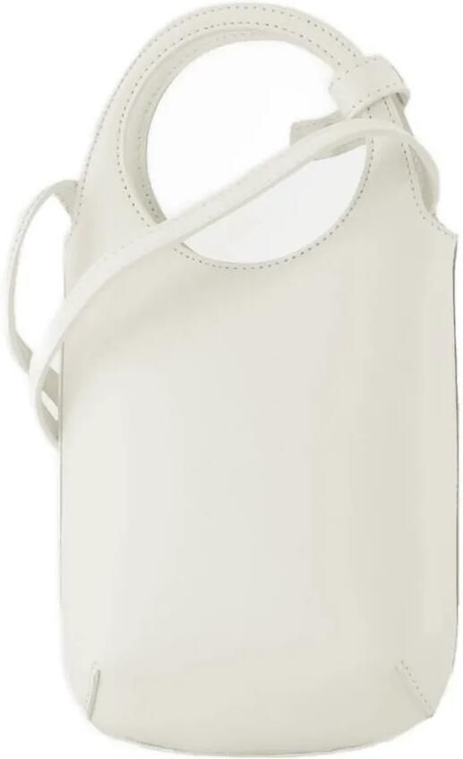 Courrèges Crossbody bags Slim Holy Purse Leather White in wit