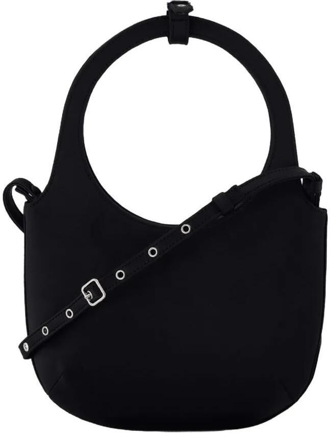 Courrèges Hobo bags Holy Shoulder Bag Satin Black in zwart