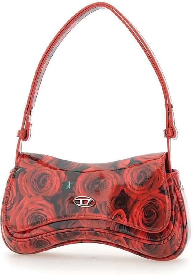 Diesel Clutches Floral Print Clutch Bag With Magnetic Closure in rood - Foto 5