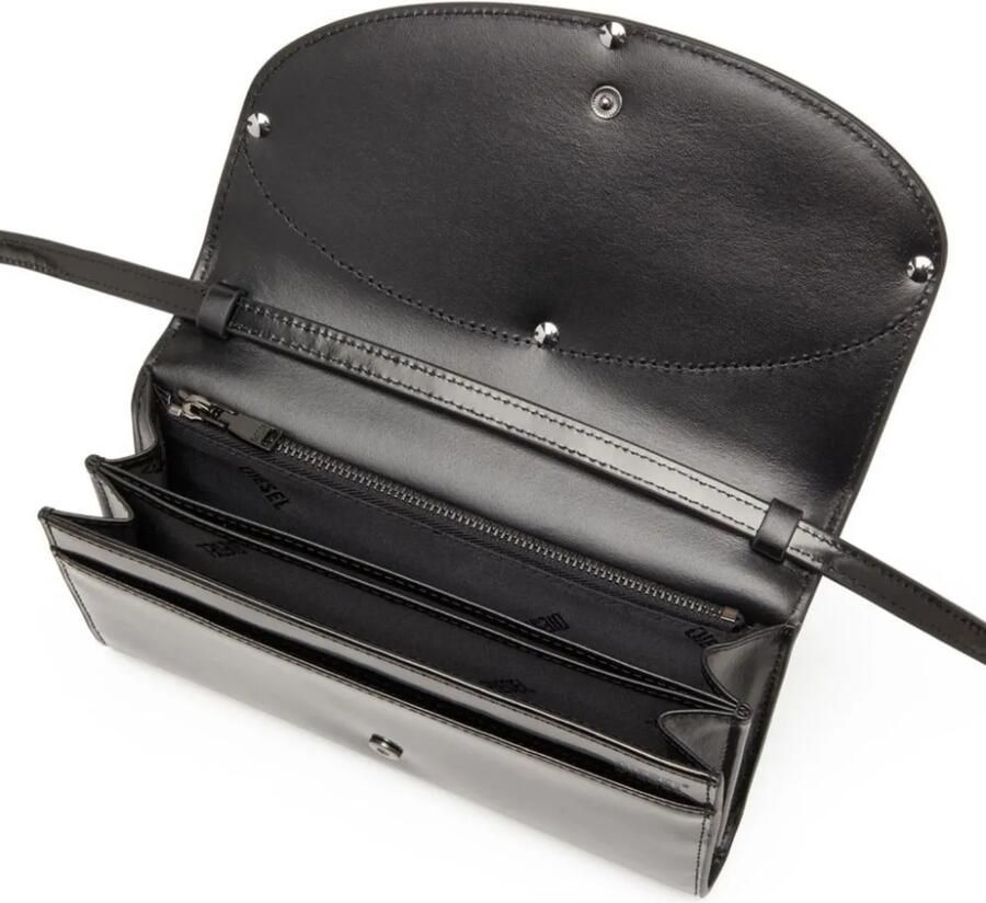 Diesel Crossbody bags Dames Wallet Strap Zwart in zwart - Foto 4