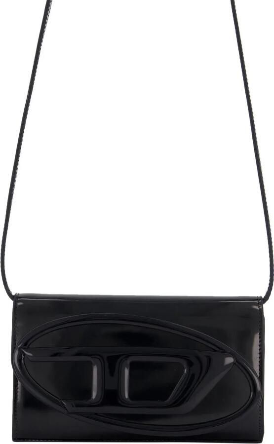 Diesel Crossbody bags Dames Wallet Strap Zwart in zwart