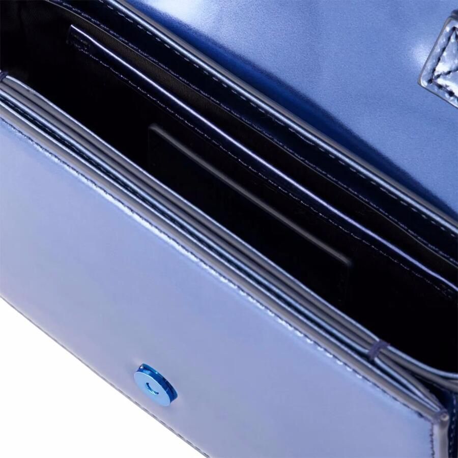 Diesel Iconische schoudertas in spiegelend leer Blue Dames - Foto 2