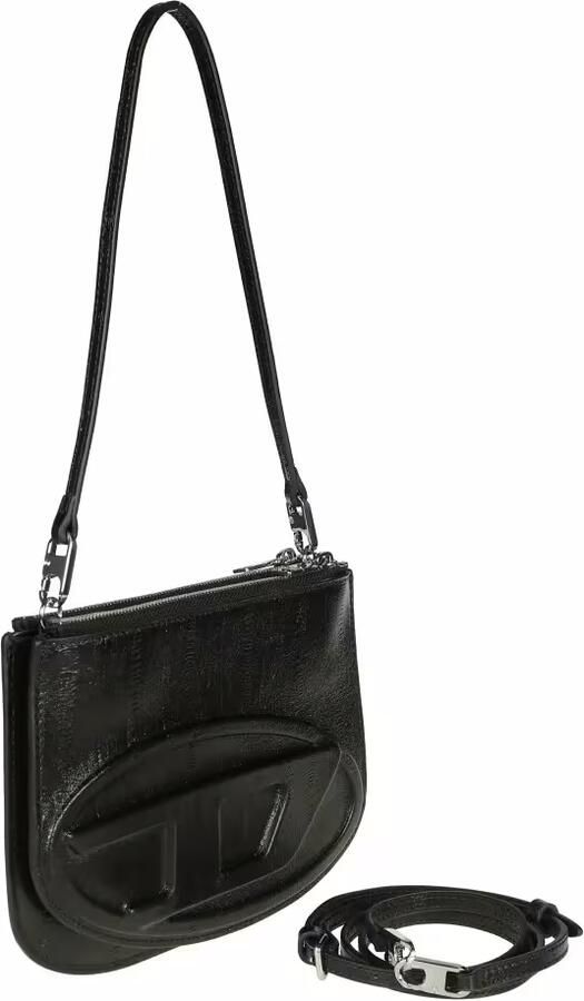Diesel Hobo bags Shoulder Bag With Large Letter Logo in zwart - Foto 6