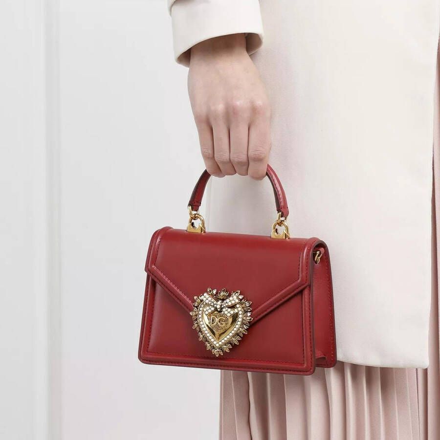 Dolce&Gabbana Crossbody bags DG Amore Saddle Bag in rood