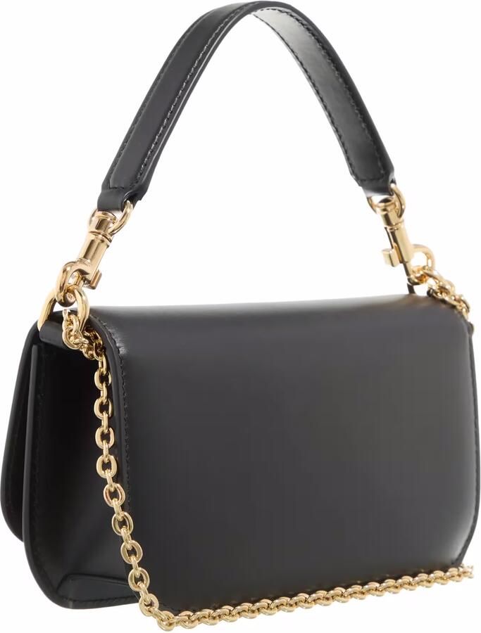Dolce & Gabbana Zwarte leren handtas met goudkleurige hardware Black Dames - Foto 4