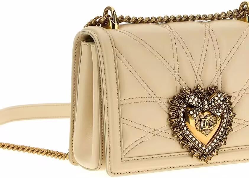 Dolce&Gabbana Hobo bags 'Devotion' Medium Shoulder Bag in beige