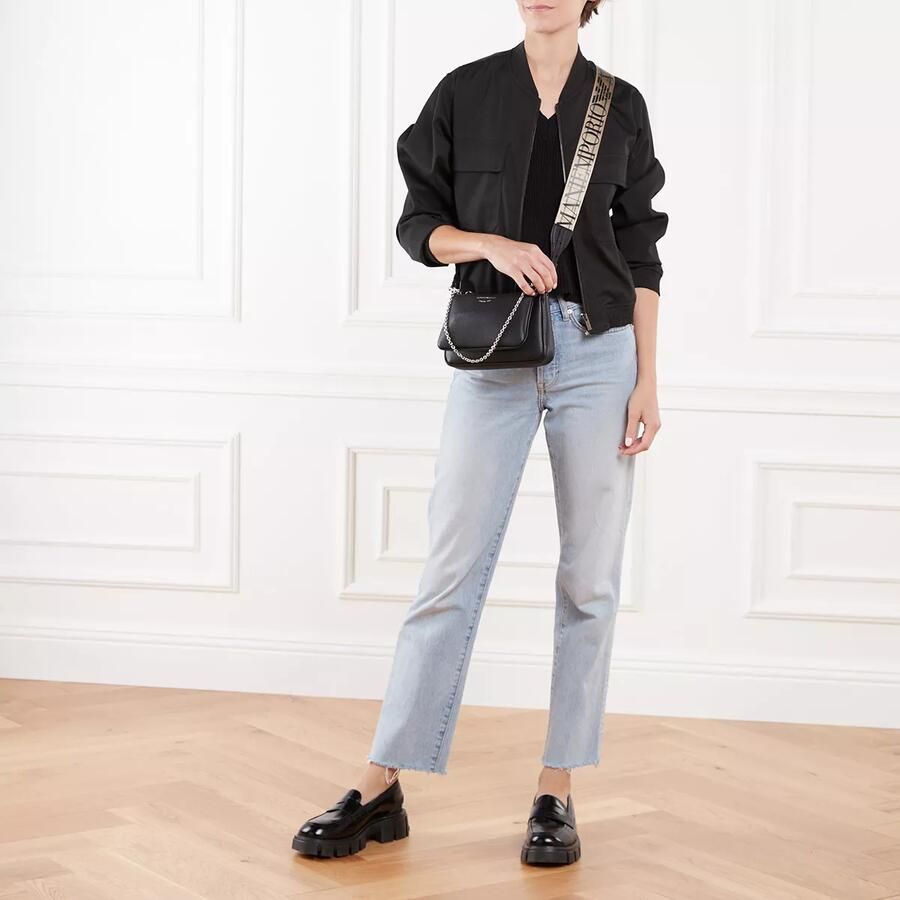 Emporio Armani Dubbele Zwarte Hertenprint Mini Tas Black Dames - Foto 6