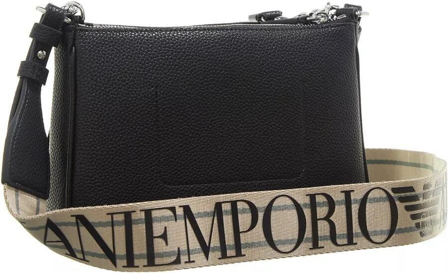Emporio Armani Dubbele Zwarte Hertenprint Mini Tas Black Dames - Foto 5