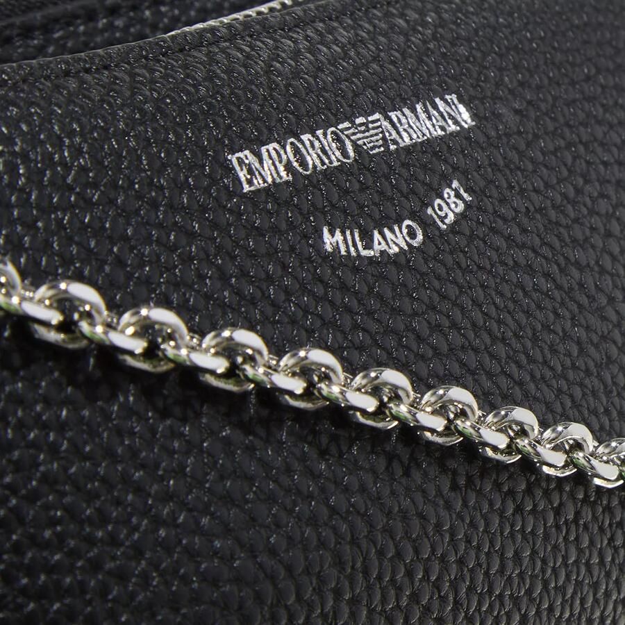 Emporio Armani Dubbele Zwarte Hertenprint Mini Tas Black Dames - Foto 2