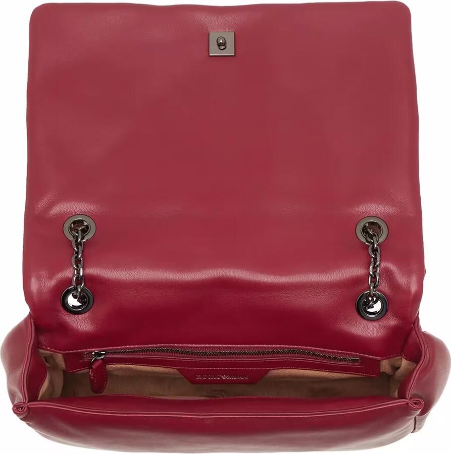 Emporio Armani Bordeaux Gewatteerde Winkelmand met Adelaarslogo Red Dames - Foto 2