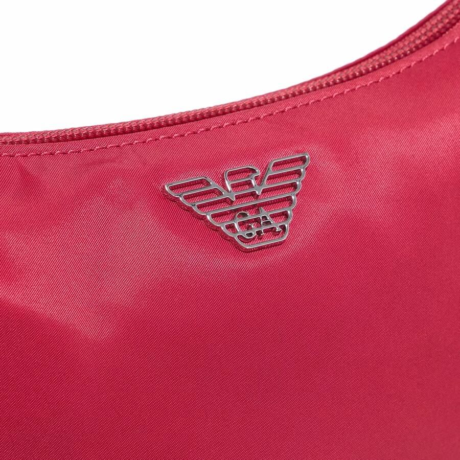 Emporio Armani Nylon Adelaar Plaque Rits Schoudertas Red Dames - Foto 2