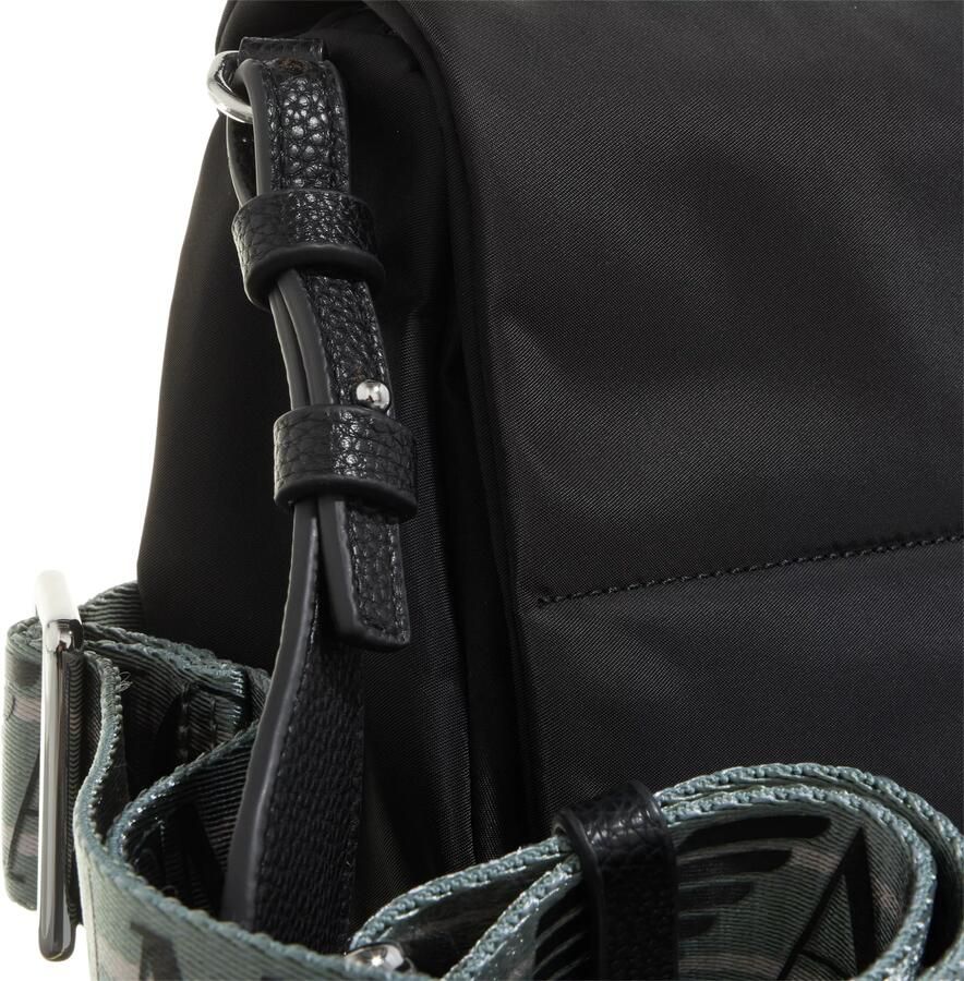 Emporio Armani Zwarte Nylon Schoudertas met Metalen Logo Black Dames - Foto 3