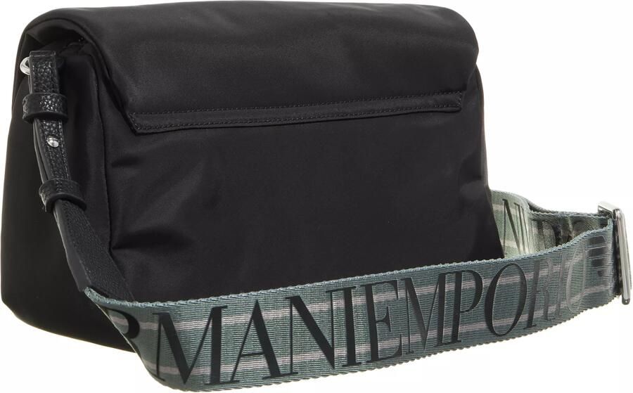 Emporio Armani Zwarte Nylon Schoudertas met Metalen Logo Black Dames - Foto 2