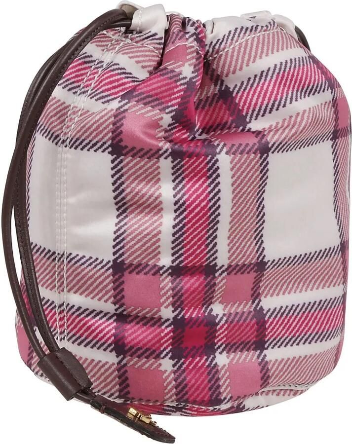 ETRO Crossbody bags Leather Check Motif Pouch in roze