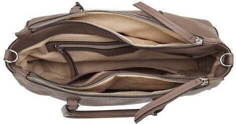 Furla Crossbody bags Flow M Top Handle in donkergrijs