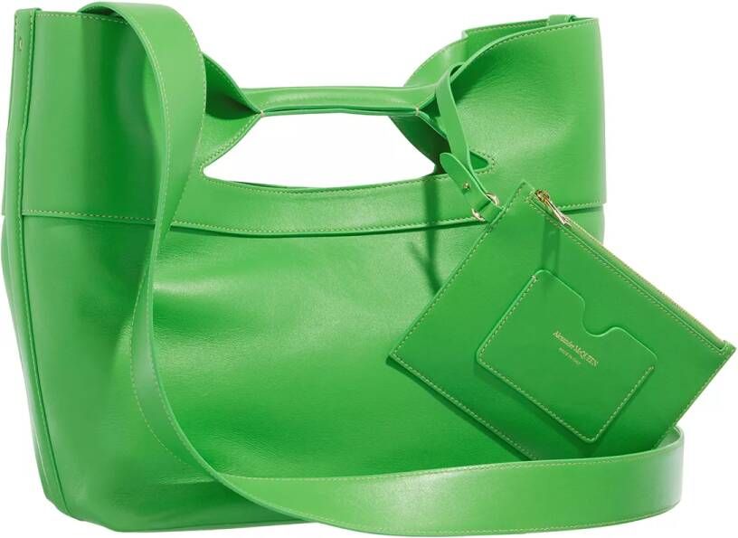 alexander mcqueen Totes The Bow Small Handle Bag Leather in groen