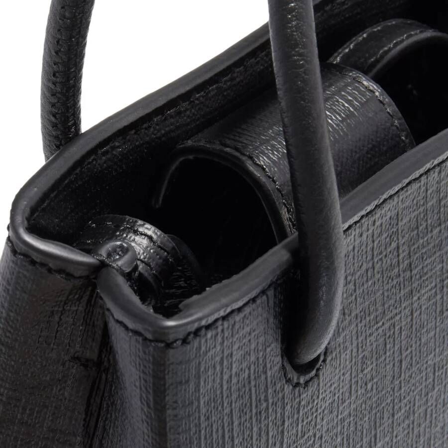 Balenciaga Crossbody bags Black Front Logo Top Handle Bag in zwart