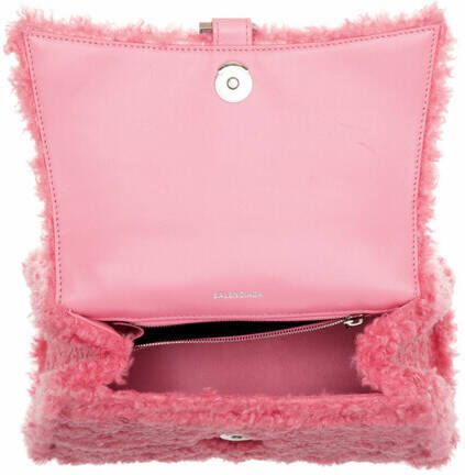 Balenciaga Crossbody bags Hourglass Top Handle Bag in poeder roze