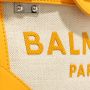 Balmain Crossbody bags B-Buzz 23 Bag Canvas Leather in beige - Thumbnail 9