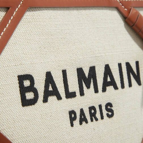 Balmain Crossbody bags Small Shopper B-Army Canvas Leather in beige