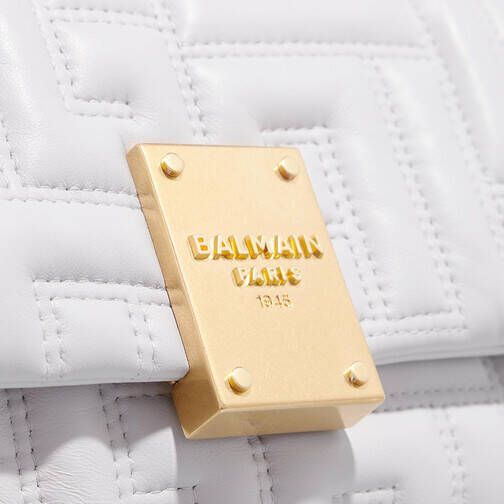 Balmain Pochettes 1945 Mini Pouch Leather in gray