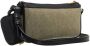 Balmain Canvas B-Army clutch bag with leather panels Groen Dames - Thumbnail 9
