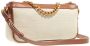Balmain Canvas B-Army clutch bag with leather panels Beige Dames - Thumbnail 9