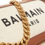 Balmain Canvas B-Army clutch bag with leather panels Beige Dames - Thumbnail 5