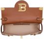 Balmain Ecru canvas B-Buzz 23 clutch with brown leather panels Beige Dames - Thumbnail 11